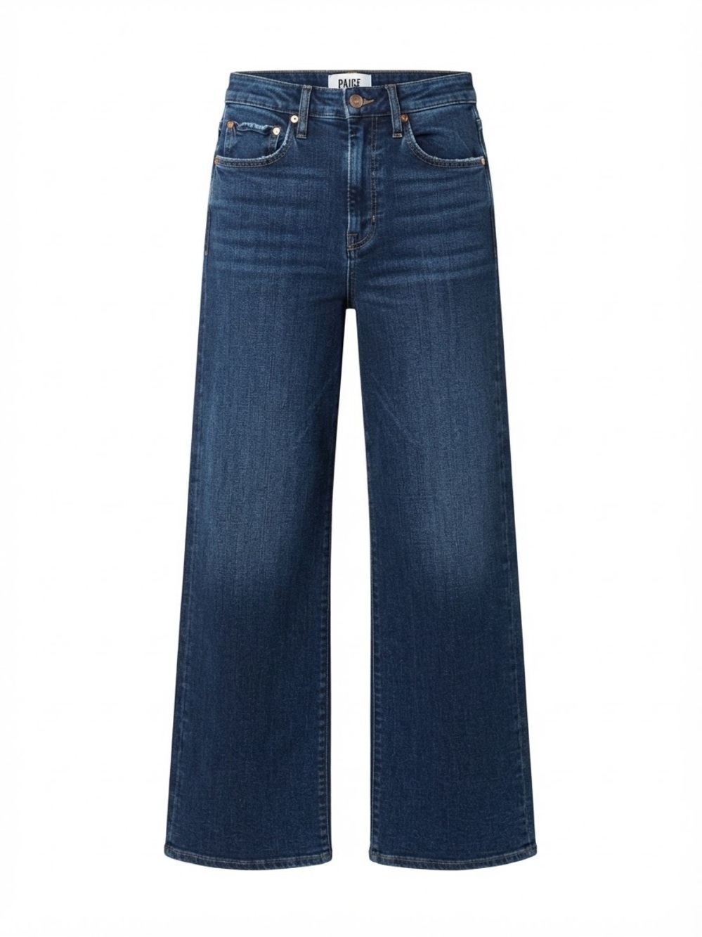 PAIGE Arellia Ankle High Rise Wide Leg Dark Wash Jeans Size 24